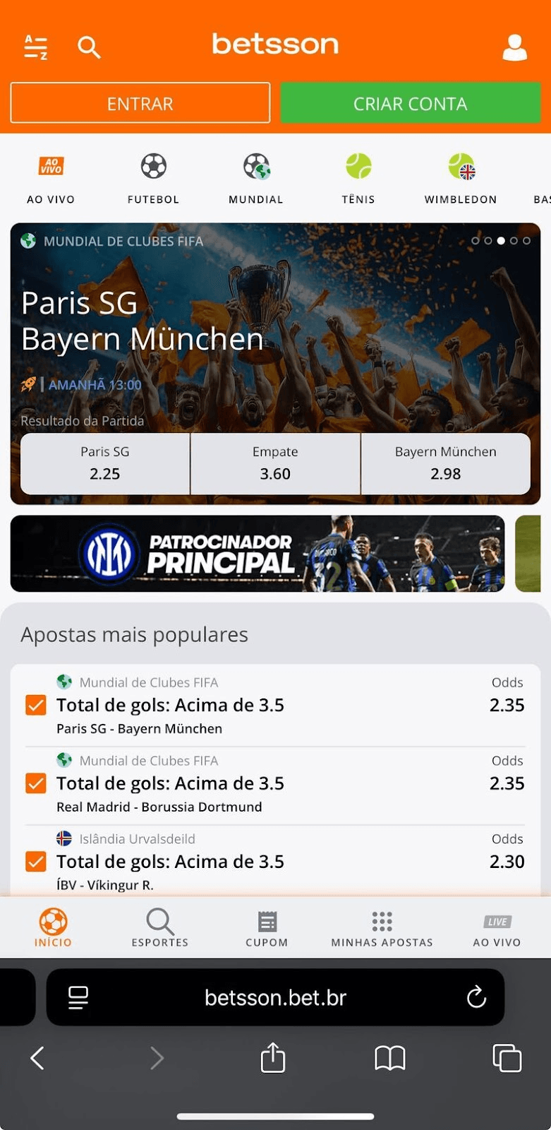 Plataformas de 1 real As plataformas de 1 real são perfeitas para quem quer começar a apostar com segurança e sem gastar muito. Betsson apostas