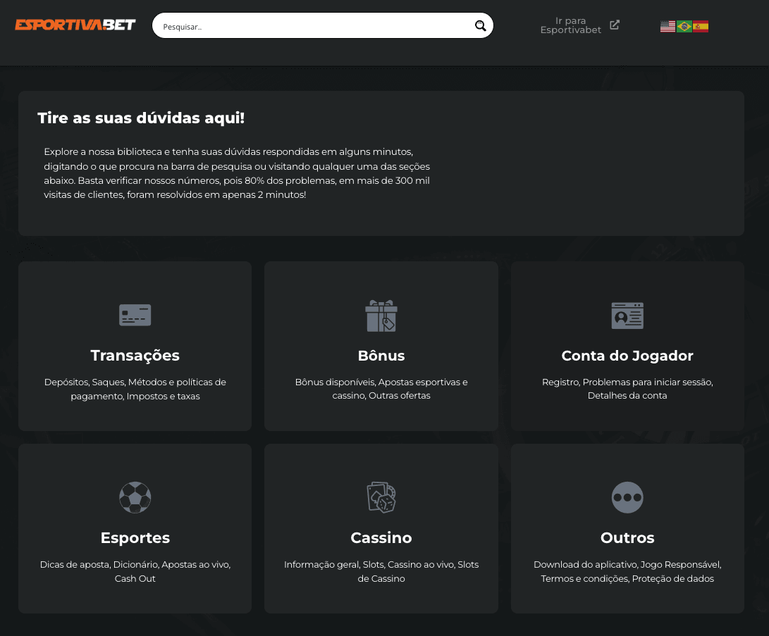 Suporte Esportiva Bet Se você precisa falar com o suporte Esportiva Bet, aqui é o lugar certo para encontrar informações detalhadas. dúvidas esportiva bet