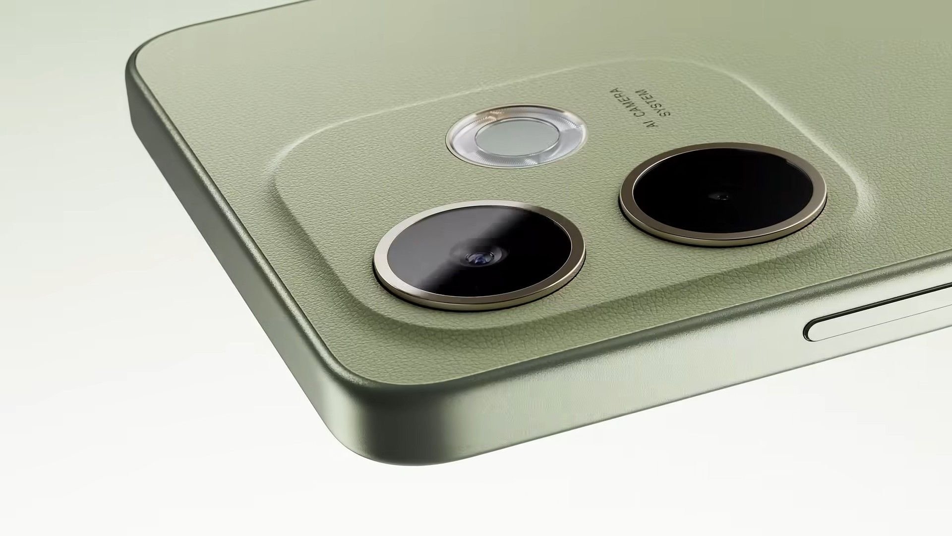Detalhe das câmeras do celular Oppo A5 Pro