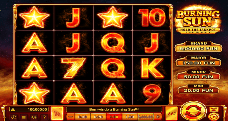 Burning Sun O Burning Sun é um slot que mistura temática espacial com mecânicas modernas e alto potencial de prêmios, incluindo jackpots de até 5.000x a aposta. Burning sun slot