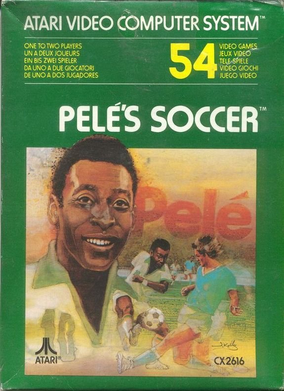 Pelé: primeiro astro do futebol a ganhar espaço nos games.