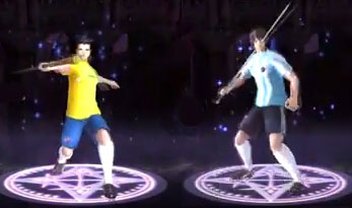 Messi e Neymar se transformam em heróis do video game