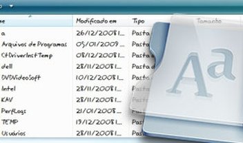 Como alterar a fonte no Windows Explorer