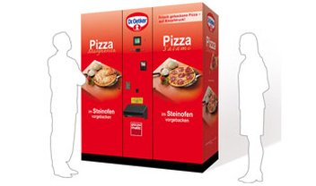 Máquina para venda automática de pizzas é instalada na Alemanha