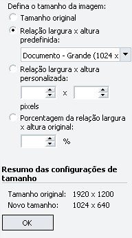 Determine o tamanho e siga em frente!