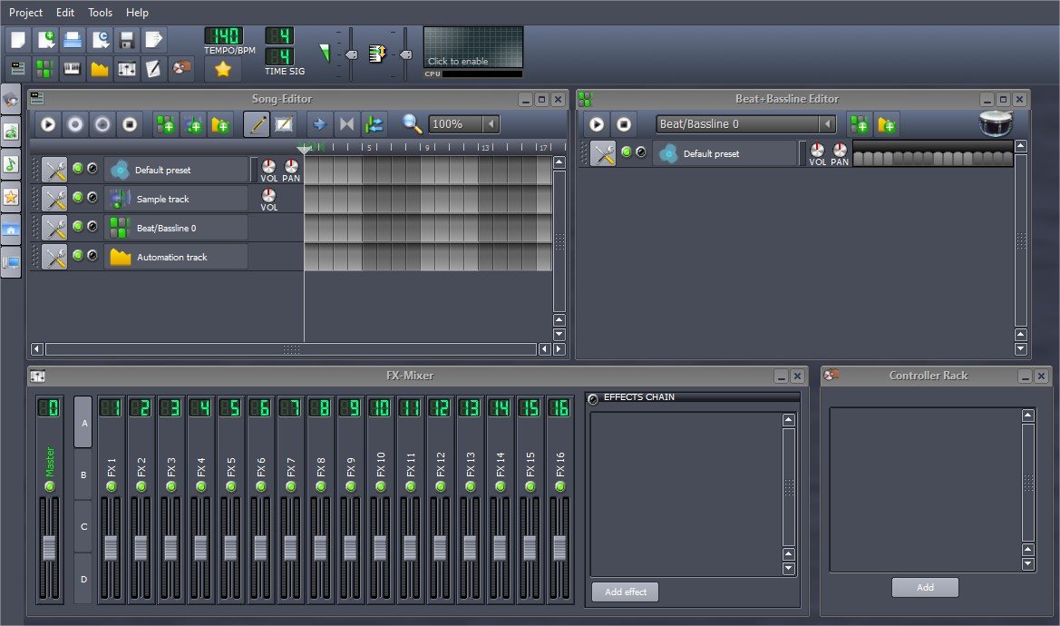O LMMS pode ser usado para criar ou editar samples de som ou criar músicas completas de maneira prifissional.