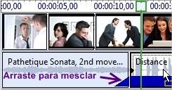Mesclando áudio