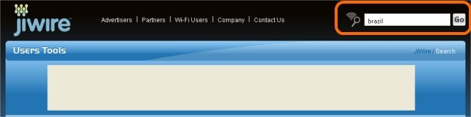 Digite o nome do local que você quer encontrar pontos wi-fi!