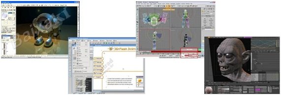 Panorama geral de programas 3D 