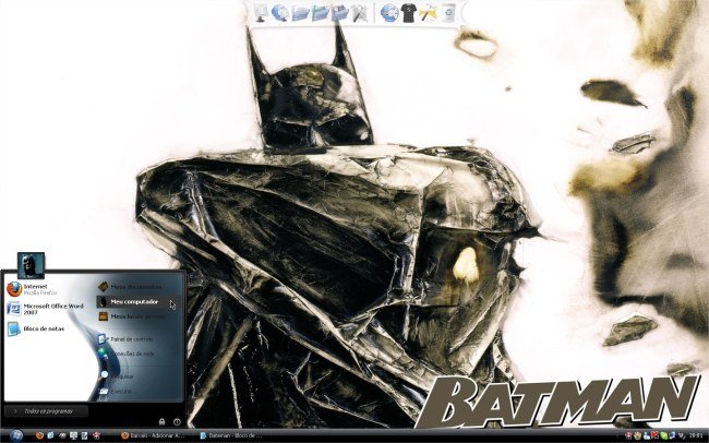 Confira o desktop do Batman!