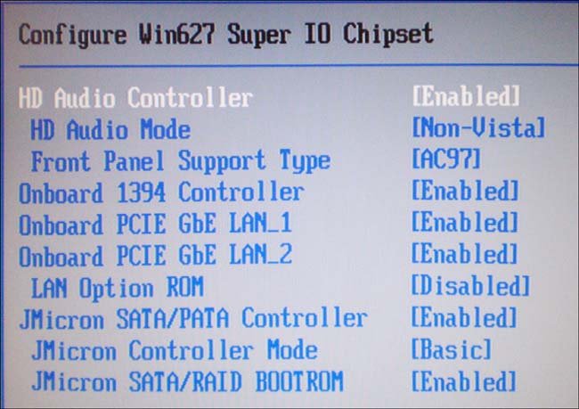 Configurações de áudio