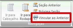 Desvincule a numeração da seção anterior para apagar!