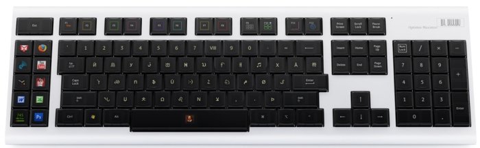 O Optimus Maximus Keyboard e suas teclas OLED.