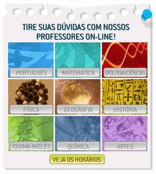 São várias as matérias que contam com professores online para ajudar no estudo.
