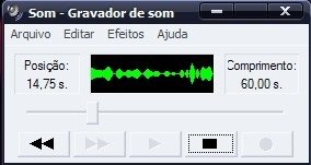 Gravador que acompanha o Windows