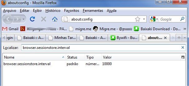 Escreva browser.sessionstore.interval no espaço apropriado.