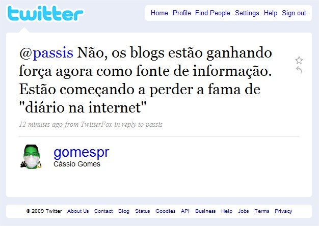 O conteúdo do blog está mudando ou o blog que está perdendo a força?