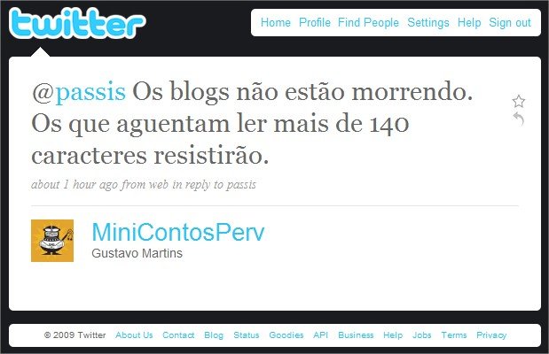 Será que as pessoas ainda querem ler blogs? Ou preferem ler o Twitter?