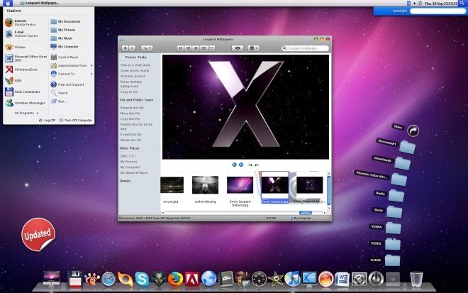 Deixe o Windows XP com a cara do Mac OS X Leopard!