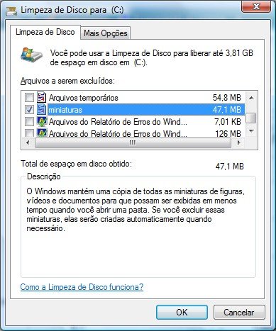 Limpeza geral no disco pode melhorar o desempenho do computador.