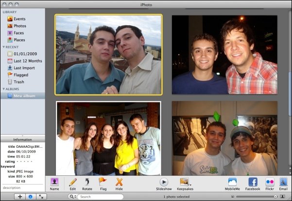Gerenciamento de fotos prático pelo Mac.