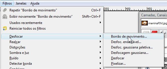 Aplique as desfocagens necessárias!