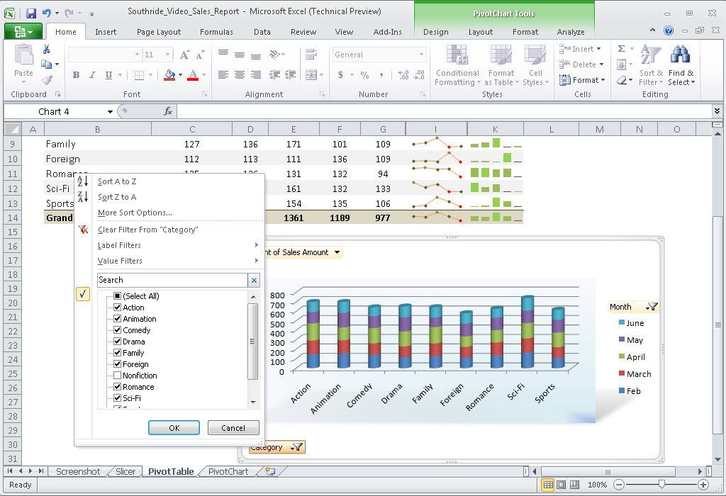 Nova interface do Microsoft Excel 2010