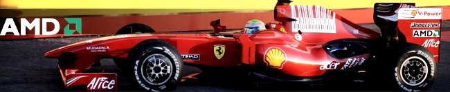 AMD presente nos carros da Ferrari