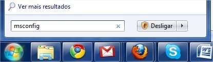Procure aqui pelo msconfig.