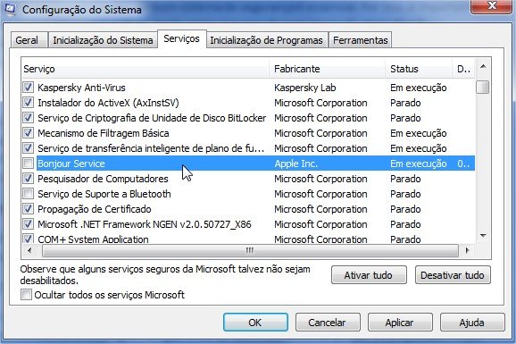 Configure seu sistema pelo msconfig.