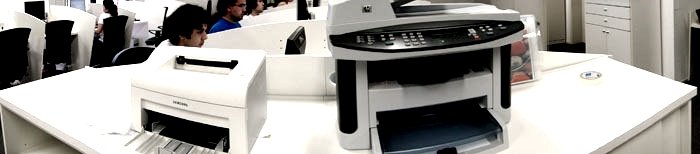 Foto panorâmica da HP LaserJet M1522nf