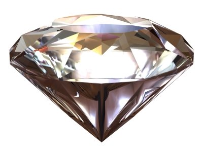 Diamantes são exelentes refratores de luz. Quando lapidados, suas faces funcionam como prismas.