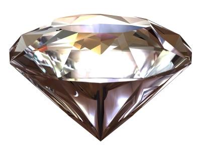 Diamantes são exelentes refratores de luz. Quando lapidados, suas faces funcionam como prismas.