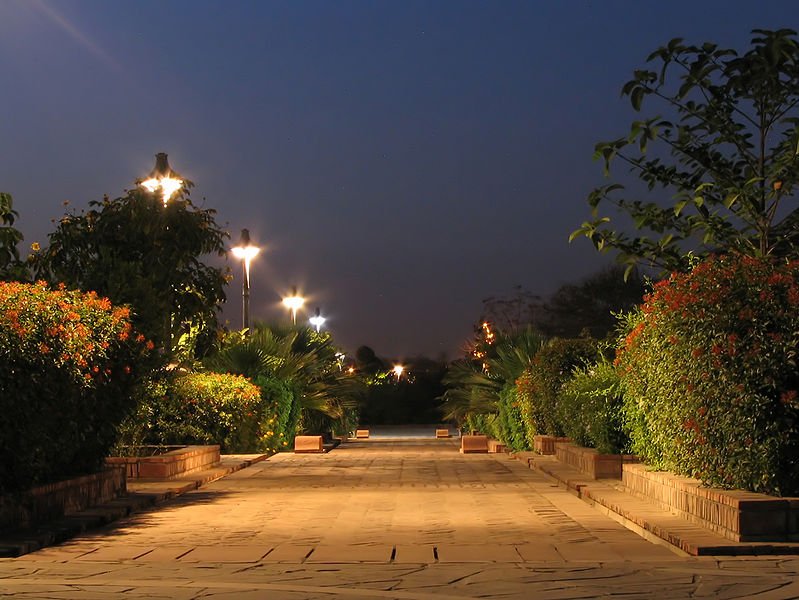 Jardim dos Cinco Sentidos, Nova Délhi, Índia.