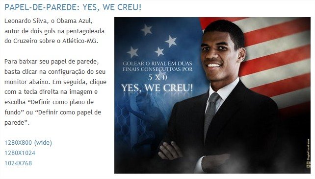 Wallpaper Yes, we creu! - Blog do Cruzeirense