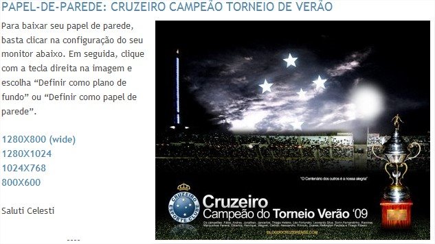 Wallpaper Cruzeiro Campeão Torneio de Verão - Blog do Cruzeirense