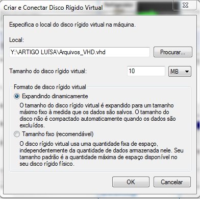 Determine a localização do seu VHD!