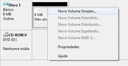 Acesse o menu de contexto novamente