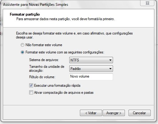 Determine os padrões de formatação