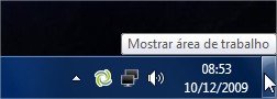 Este é o botão para mostrar a área de trabalho.