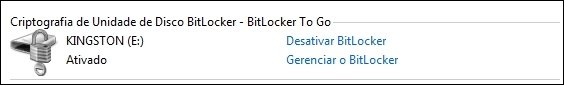 BitLocker ativado