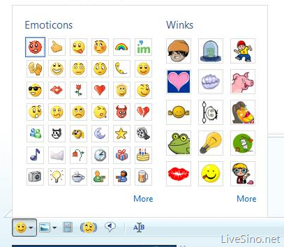 Emoticons e winks juntos