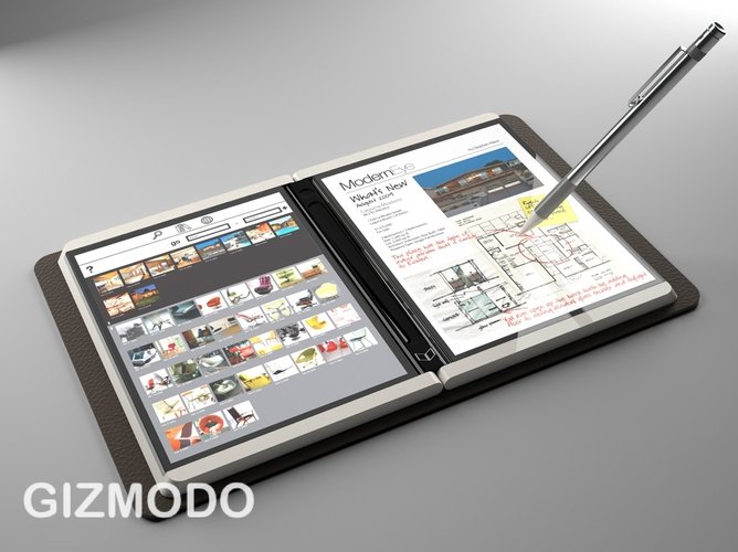 Mockup do Gizmodo.