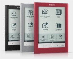 As cores do Sony Reader Touch Edition