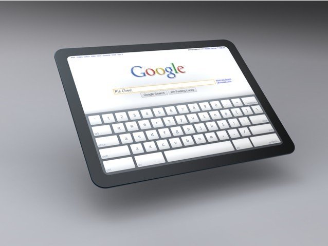 Pesquisa Google no tablet