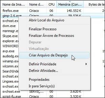 Arquivo de despejo