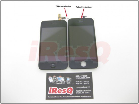 Supostas peças do novo iPhone.