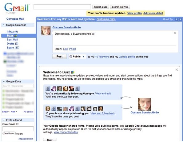 A nova cara do Gmail