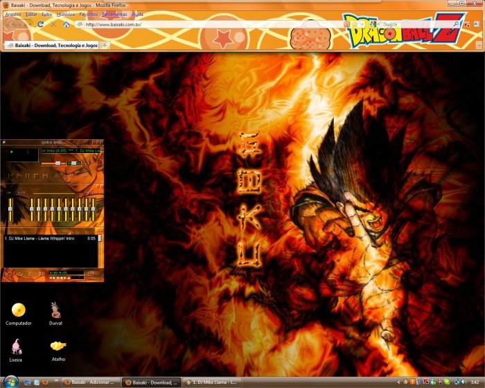Kamehameha! Desktop do Dragon Ball Z.