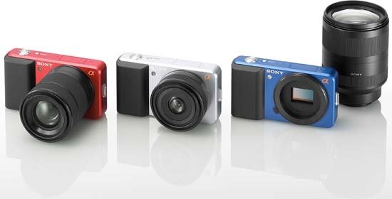 As câmeras EVIL da Sony, anunciadas na PMA 2010